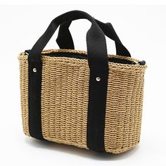 Women's Bohemian Summer Straw Bag - Wnkrs Natural Handbags, Embroidery Decoration, Key Chain Holder, Straw Tote Bag, Rattan Bag, Women Bags Fashion, Straw Tote, Casual Tote, Types Of Bag