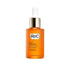 RoC Multi Correxion Revive + Glow Daily Serum with Vitamin C, Paraben-Free, 1.0 fl oz - Walmart.com - Walmart.com Roc Skincare, Vitamin C Face Serum, Anti Aging Face Serum, Uneven Skin Texture, Aging Serum, Luminous Skin, Deep Wrinkles, Vitamin C Serum, Smoother Skin