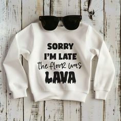 the floor is lava svg, sorry i'm late, funny kids svg, cute kids shirt T shirt #tshirt t-shirt #t_shirt t shirts #tshirts t-shirts #t_shirts T shirt design #tshirtdesign T-shirt designs #t_shirtdesign T shirts designs #tshirtsdesigns 16.650 Easy Shirt Designs Cricut, Women Svg Shirts, Svg Boys Shirts, Kids Prints Design, Cricut Gifts For Kids, Funny Cricut Shirts, Funny T-shirts, Cricket Shirt Ideas, Teacher Free Svg