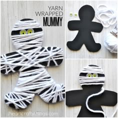 Diy Halloween Activities, Mummy Craft, Yarn Fine, Halloween Fest, Skirt Diy