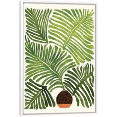 a green leaf and acorn print on white paper