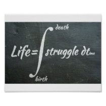 Life Integral - Math Poster | Zazzle.com Life Equation, Personal Core Values, Handyman Logo, Classroom Motivation, Math Posters, Engineers Day, Science Stickers, Math Jokes, Math Poster