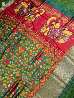 Print sarees are versatile and stylish garments that come in a wide range of prints, including florals, geometric patterns, and abstract designs. They also feature handloom prints like Kalamkari and Batik sarees. These sarees are suitable for both casual and formal occasions and can complement any skin tone. Explore our exclusive collection of print sarees. Green Pre-draped Saree With Printed Motifs For Diwali, Festival Art Silk Pre-draped Saree With Printed Motifs, Multicolor Handloom Tussar Silk Pre-draped Saree, Festival Block Print Pre-draped Saree, Multicolor Silk Kalamkari Pre-draped Saree, Multicolor Cotton Silk Pre-draped Saree With Printed Motifs, Multicolor Silk Pre-draped Saree With Kalamkari Print, Green Pre-draped Saree With Printed Motifs, Festive Multicolor Block Print Pre-draped Saree