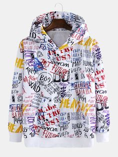 Abstract Graffiti, Trendy Hoodies, Stylish Hoodies, New Rock, Creation Couture, White Hoodie, Hoodie Design, Casual Hoodie, Hoodie Fashion