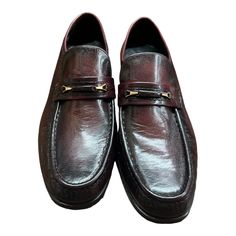 Vintage The Florsheim Nevada Black Cherry Leather Men’s Loafers Sz7.5d Nib Florsheim Shoes Men, Florsheim Imperial, Penny Loafers Men, Wingtip Shoes, Brown Dress Shoes, Leather Loafer Shoes, Brown Leather Loafers, Oxford Dress Shoes, Black Leather Loafers