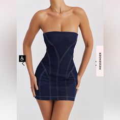 Nwt Mistress Rocks Dark Blue Denim Strapless Mini Dress Regular Dress Length: Approx 61cm Some Stretch Perfect Condition, Never Worn Ships W/ Love In 1-2 Business Days! Strapless Dark Wash Mini Dress For Spring, Dark Wash Strapless Mini Dress For Summer, Strapless Dark Wash Mini Dress, Strapless Medium Wash Denim Dress, Dark Wash Strapless Denim Mini Dress, Spring Strapless Denim Dress For Night Out, Strapless Fitted Denim Dress For Spring, Fitted Strapless Denim Dress For Spring, Strapless Denim Dress For Spring Night Out