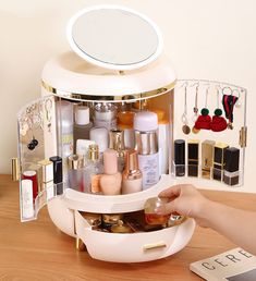 Fast Shipping From USA, Delivered In 2-5 Business Days













Adjustable LED light：Large make up organizer could Touch the sensor switch to change the brightness lighting modes: Shimmer, normal,highlight,close. It can bring perfect makeup,Whether it's morning, day or night.

HighCapacity：This LED makeup organizer can hold your lipstick, foundation, blush, eye shadow, base makeup, makeup brush, wipe face, Brush etc., and can also be used to store jewelry, personal accessories, beauty tools, Makeup Organizer Aesthetic, Vanity Desk Decor, Organizer Aesthetic, Bathroom Table, Storage Box On Wheels, Paw Patrol Toys, Makeup Storage Organization, Base Makeup, Stackable Storage Bins