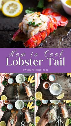 How To Cook Lobster Tail How To Cook Lobster Tails, Cook Lobster Tail, Lemon Gluten Free, Easy Lobster Tail Recipe, Best Lobster Tail Recipe, Seafood Cravings, Cooking Lobster Tails, Lobster Tail Recipe, Cook Lobster