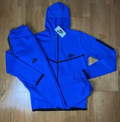 Nike Tech Fleece Azul, Nike Tech Fleece Blue, Tech Nike, Outfit Grid Men, Nike Tracksuits, Nike Clothes Mens, Nike Fashion Sneakers