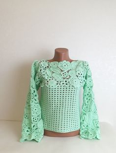 Crochet sweater women Crochet long sleeves Crochet lace slweater Cotton crochet sweater by ColoredLaceLS on Etsy Elegant Long Sleeve Open Knit Sweater, Fall Crochet Lace Stretch Tops, Elegant Long Sleeve Crochet Top For Spring, Spring Crochet Lace Long Sleeve Top, Spring Knit Long Sleeve Top, Pointelle Knit Lace Top With Long Sleeves, Spring Long Sleeve Crochet Lace Top, Elegant Stretch Crochet Top For Fall, Long Sleeve Open Knit Top