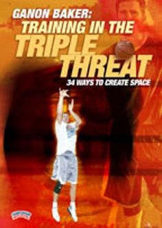 an advertisement for a basketball game with a man in the middle