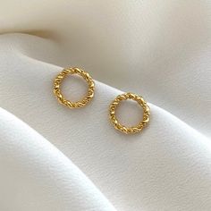 18kt Gold Plated Twisted Hoop Earrings. Gold Plated Stud - Etsy Minimalist Twisted Hoop Earrings For Gift, Minimalist Twisted Hoop Earrings As Gift, Minimalist Twisted Gold Hoop Earrings, Minimalist Gold Twisted Hoop Earrings, Twisted Gold Plated Earrings For Gift, Gold Twisted Hoop Earrings Minimalist Style, Twisted Earrings, Twisted Hoop Earrings, Minimalist Earrings Gold