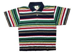 1990s polo shirt. Sized 6-8 years. In very good vintage condition Bright Stripes, Retro Shirts, Shirt Sleeves, Vintage Tshirts, Boy's Clothing, Polo Shirt, Cool Style, Tops & Tees, T-shirt