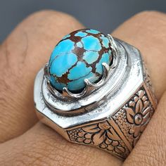 Natural Very old Rare Feroza Stone Beautiful Pattern Naturally Shajri Feroza Turquoise Stone Ring Handmade Ring 925 Sterling Silver Ring size 8 US Resize able FedEx Shipping Contact me for the details Spiritual Round Stone Rings, Artisan Oval Stone Ring, Traditional Oval Signet Ring For Wedding, Antique Handmade Oval Rings, Traditional Oval Turquoise Ring, Handmade Oval Turquoise Ring - Spiritual Style, Handmade Oval Turquoise Ring For Spiritual Purposes, Handmade Oval Turquoise Spiritual Ring, Traditional Handmade Signet Ring For Anniversary