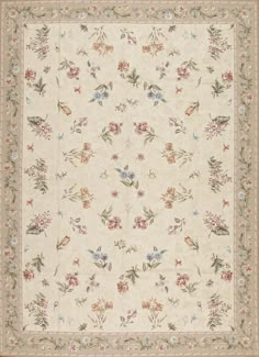 Highland Needleworks Handmade Flatweave Wool Ivory/Beige Rug Cottagecore Rug, Floral Rugs Living Room, Vintage Floral Nursery, Blush Rug, Inviting Colors, Bird Rug, Cottage Rugs, Needlepoint Rugs, Floral Carpet