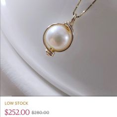 Bought On Etsy On Sale (See Photo). I Didn’t Like The Box Chain So Replaced It With Another 14k Chain From Etsy (See 2nd Photo). It’s A Beautiful Piece, Just Decided I’m Not Too Into Pearls. 14k Chain Included. Box Chain, Womens Jewelry Necklace, Pearl Necklace, Jewelry Necklaces, Women Jewelry, Necklaces, Chain, Gold, Women Shopping