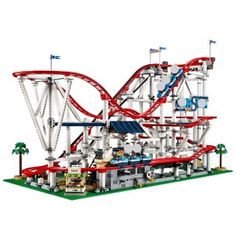 a lego roller coaster is shown in this image