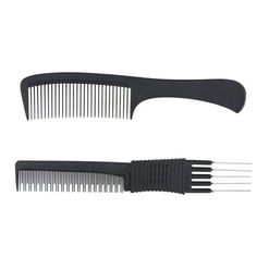 Description This item is designed for barber shops or salon hairdressing and styling. The professional hair comb is made of ABS material which makes this unbreakable comb suit for thick, curly or straight hair. The comb is designed with straight, durable teeth of different sizes and densities to avoid pulling, tangling or damaging hair. Features - Color: Black. - Material: ABS. - Size: About 19x2.5x0.66cm. - This professional hair comb is well made of premium material for durable and practical u Cash Holder, Back Combing, Wall Mount Rack, Dog Car Seat, Money Pouch, Straight Wigs, Fan Portable, Hook Wall, Small Fan