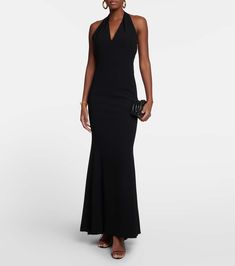 Find MAX MARA Uranio Halter Maxi Dress on Editorialist. Lining: 95% acetate, fully lined, 5% elastane. Made in Italy. Material: 30% polyester, 70% triacetate. Closure: zipped back. Care instructions: dry clean. Halter Maxi Dress, Halter Maxi, Halter Maxi Dresses, Halter Neckline, Max Mara, Black Maxi Dress, Fitted Bodice, Maxi Skirt, Bodice