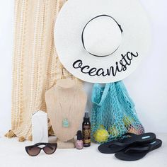 Look cool while keeping cool under the sun with this Oceanista Embroidered Floppy Beach Hat! Made of 100% recycled paper straw, it's so crushable and packable, you can easily take it with you on your next beach vacay. And with a 5" brim and adjustable straps that fit all head types, you'll be stylishly shaded in no time! Crushable, foldable, and packable Breathable, airy flow, and lightweight Adjustable ties on inside Made from 100% recycled paper/environmentally friendly Offers sun protection b Head Types, Cat Eye Sunnies, Floppy Beach Hat, Beach Vacay, Dry Oil, Sea Glass Necklace, Girl Needs, Market Tote, Beach Hat