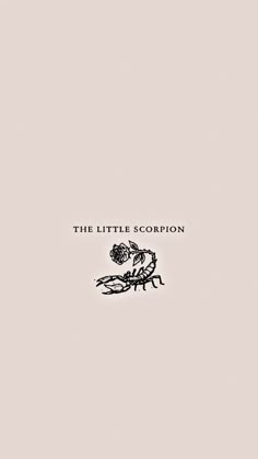 the little scorpion book cover with an insect on it's back and title in black