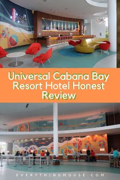 the lobby at universal california bay resort hotel honest review