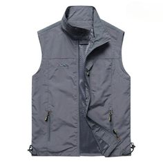 Introducing the perfect addition to your spring outdoor wardrobe is the Men's Outdoor Vests Spring Multi-Pockets. Crafted from premium polyester, this vest is designed to keep you comfortable and protected from the elements, no matter what your adventure has in store. With its waterproof coating, you'll stay dry even in the wettest of weather. Features: Material: Polyester Feature: waterproof Size Chart: Size Clothes Length Bust M 66 110 L 67.5 114 XL 69 118 2XL 70.5 122 3XL 72 126 4XL 73.5 130 Package Includes: 1 x Vest Sleeveless Outerwear With Multiple Pockets For Outdoor Activities, Sleeveless Vest With Pockets For Outdoor, Spring Outdoor Nylon Vest, Sleeveless Outdoor Vest With Multiple Pockets, Sleeveless Vest With Side Pockets For Outdoor Activities, Outdoor Vest With Pockets, Casual Outdoor Vest With Pockets, Outdoor Solid Color Vest With Pockets, Casual Sleeveless Outerwear For Outdoor Work