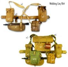 two different types of waist packs with measurements for each bag and the same type of belt