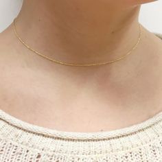 14K Fine Gold Sparkle Chain Necklace Choker Styling Cable Chain Necklace For Wedding, Delicate Yellow Gold Choker Chain Necklace, Minimalist Yellow Gold Chain Choker, Delicate Yellow Gold Choker With Chain, Delicate Yellow Gold Choker With Delicate Chain, Dainty Yellow Gold Chain Choker, Dainty Cable Chain Necklace For Wedding, Dainty Gold Chain Necklace For Jewelry Making, Dainty Gold Chain Necklace For Wedding