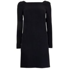 authentic Prada long-sleeve dress in black acetate (74%) and viscose (26%) with a deep back neckline. Opens with a zipper on the back and has a hidden zipper on the cuff. Has been worn and is in excellent condition. Tag Size 38 Size XS Shoulder Width 38cm (14.8in) Bust 80cm (31.2in) Waist 80cm (31.2in) Hips 88cm (34.3in) Length 88cm (34.3in) Side Seam Length 67cm (26.1in) Sleeve Length 59cm (23in) Long Sleeve Shift Dress, Straight Dress, Black Long Sleeve Dress, Silk Slip, Polyester Dress, V Neck Dress, Satin Dresses, Shift Dress, Knit Dress