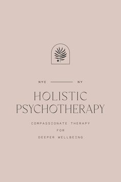 the cover of my holstic psychothherapy, with text on it