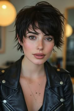 Short Hairstyles for Busy Mornings: 5-Minute Guide Fine Hair Styles For Women, Rocker Hair, Pixie Haircut Styles, Short Choppy Haircuts, Choppy Haircuts, Sassy Haircuts, Popular Short Hairstyles, Girls Short Haircuts, Cute Short Haircuts