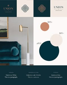 the interior design and color scheme for union