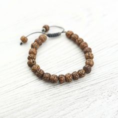 Wrist Malas Rudraksha Peace of Mind Bracelet Mindful Lifestyle, Body Chakras, Rudraksha Bracelet, Buddhist Bracelet, Rudraksha Mala, Rudraksha Beads, Wrist Mala, Buddhist Prayer, Adjustable Knot