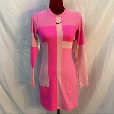 Nwt Nike Slim Fit Long Sleeve Dress. Nike Summer Dresses, Pink Nike Long Sleeve Tops, Nike Long Sleeve Nylon Activewear, Nike Pink Long Sleeve Hoodie, Nike Moisture-wicking Long Sleeve Activewear, Nike Air Women, Nike Dresses, Nike Long Sleeve Moisture-wicking T-shirt, Nike Sportswear Women