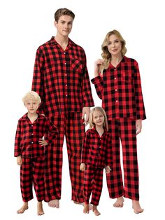 PRICES MAY VARY. Material: Family pajamas made with a blend of 80% polyester and 20% cotton for a comfortable and durable fit that lasts. Family Pjs Matching Sets：Pajamas for family are available in sizes for women,men and kids.and warm with your family during the cold weather. Wearing Design:Family pjs matching sets consist of the button-down long-sleeve top suits use top buttons and elastic waist pants,which are light and breathable for home wear.No pilling,No fading No shrink and wrinkle free Christmas Pajamas Diy, Pajamas Party Decorations, Diy Christmas Pajamas, Matching Xmas Pjs, Christmas Pajamas Party, Diy Pajamas, Couple Christmas Pajamas, Funny Christmas Pajamas, Pajamas For Christmas