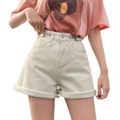 Specifications: Waist Type: High Pant Style: Regular Item Type: Shorts Material Composition: Cotton polyester Size (Inch) Waist Hips Length Recommend Hips S 25.20 36.22 16.54 32.28-34.65 M 26.77 37.80 16.93 34.65-36.22 L 28.35 40.16 17.32 36.22-37.8 XL 29.92 42.52 17.72 37.8-39.37 Package Includes: 1*Classic High Waist Denim Short *Please allow 10-21 business days for the item to arrive Solid High Rise Summer Jeans, High-rise Jeans For Summer, Solid High-rise Jeans For Summer, High Rise Jeans For Summer, Spring Solid High Rise Bottoms, Spring Solid Color High Rise Bottoms, Solid High Rise Bottoms For Spring, Solid Color High Rise Bottoms For Spring, High Rise Solid Bottoms For Spring