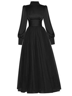 Chic Evening Banquet Dress, Elegant Knee-length Evening Gown, Chic A-line Maxi Dress For Banquet, Chic Pleated Dress For Banquet, Pleated A-line Maxi Dress For Evening, Chic Long Dress For Banquet, Evening Midi Dress For Banquet, Long Sleeve Evening Midi Dress For Wedding, Evening Midi Length Dress For Banquet