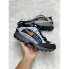 Item: Nike Air Humara Fj7098-300 Size: Multiple Men's U.S. Sizes Available Condition: New Without Box 100% Authentic Navy Sports Sneakers With Vibram Sole, Blue Low-top Sneakers For Outdoor, Navy Running Shoes With Rubber Sole And Lace-up, Navy Running Shoes With Lace-up Rubber Sole, Blue Custom Sneakers With Vibram Sole For Running, Blue Custom Running Sneakers With Vibram Sole, Nike Casual Trail Running Shoes With Rubber Sole, Casual Nike Trail Running Shoes With Rubber Sole, Blue Cushioned Trail Running Shoes