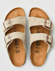 Suede: soft and flexible leather with light surface nap/Soft footbed, contoured cork with arch support/Foam cushioning and deep heel cup/Lightweight EVA sole for shock absorption/Narrow width/Not Eligible For Promotions | Only Ships Within The USA Burcanstocks Shoes, Womens Birkenstocks, Cute Womens Shoes, Tokyo Street Fashion, Birkenstock Women, Footbed Sandals, Mode Casual, Birkenstock Arizona, Eva Sole