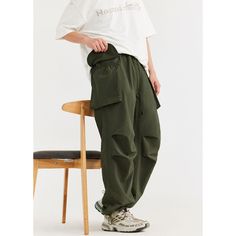 Moisture Wicking Outdoor Hiking Green Cargo Pants Fabric: 100%Polyester Size: S, M, L, XL, Style: Cargo Pants Pants Type: Wide Leg Pants Multiple Color Selections: Black, Army Green  Season: Spring, Fall, Summer Cotton Cargo Pants For Outdoor Activities, Cotton Trousers For Outdoor Activities, Baggy Green Work Pants With Pockets, Green Baggy Work Pants With Pockets, Khaki Techwear Trousers, Relaxed Fit Ankle-length Cargo Pants For Outdoor, Outdoor Bottoms With Side Pockets And Tapered Leg, Outdoor Sweatpants With Pockets, Urban Style Baggy Bottoms For Outdoor Activities