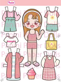 You can avail the whole set of paper doll by clicking on the Etsy link here 💓 Cute Paper Dolls Printable, Doll Paper Craft, Princess Paper Dolls Printable, Paper Dolls Dress, Kawaii Paper, Paper Doll Clothes, Princess Paper Dolls, Paper Doll Printable Templates, Baby Animal Drawings