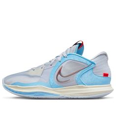 Nike Kyrie Low 5 'Football Grey' DJ6012-003 (SNKR/Unisex/Mid Top/Non-Slip/Basketball/Wear-resistant) Kyrie 5, Nike Kyrie, Kyrie Irving, Mid Top, Round Toe Heels, Sneaker Collection, Grey Fashion, Basketball Shoes, Blue Grey