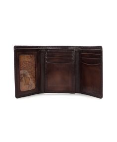 This compact and stylish trifold wallet is designed with organization and durability in mind. Crafted in our supple, full-grain leather, it will age handsomely with wear. With plenty of room for the essentials, this wallet won't crowd your pockets. 100% full-grain leather Interior: 1 billfold compartment, 6 credit card slots, 2 multi-function pockets, ID window, deep embossed logo; Signature Map Print faille lining Exterior: burned edge finish, heavy handcrafted stitching Dimensions: 3 1/2"(W) x 4 3/8"(H) x 3/4"(D) RFID-blocking protection Leather Trifold Wallet For Everyday Carry, Trifold Wallet With Card Slots For Everyday Use, Everyday Trifold Wallet With Card Slots, Trifold Wallets With Coin Pocket For Daily Use, Trifold Wallet With Interior Card Slots For Everyday Use, Trifold Wallet With Interior Card Slots, Brown Trifold Wallet For Daily Use, Brown Trifold Wallet For Everyday Carry, Daily Use Trifold Wallet With Coin Pocket