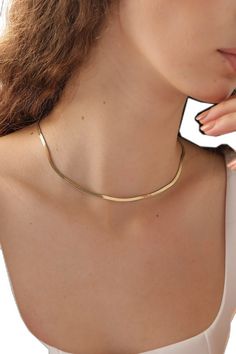 Minimalist Gold Sterling Silver Snake Chain Necklace, Minimalist Gold Snake Chain Necklace In Sterling Silver, Gold Sterling Silver Snake Chain Necklace, Minimalist Snake Shape Chain Necklace For Gift, Sterling Silver Snake Chain Necklace Gift, Handmade Snake Chain Necklace Gift, Minimalist Herringbone Necklace With Snake Chain, Dainty Snake Chain Necklace With Clavicle Chain For Gift, Minimalist Herringbone Necklace With Clavicle Chain Gift