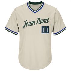 a baseball jersey with the name team name on it