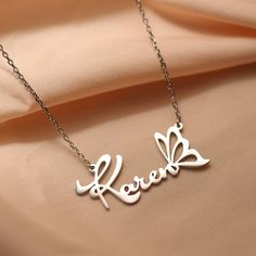 This personalized necklace can be customized with any name or any word of special meaning you want, each name can be designed with various fonts to show the different beauty of your name necklace and fits your personality. High Quality Material ---Customized name necklaces are made of S925 Sterling Silver and plated with 18k gold, rose gold or silver, hypoallergenic material and safe to your skin. Perfect Personalized Gifts ---The classic name necklace with heart is an excellent piece for ladies Different Beauty, Necklace With Heart, Classic Names, Name Necklaces, Personalized Necklace, Name Necklace, Personalized Custom, Gold Rose, Your Name