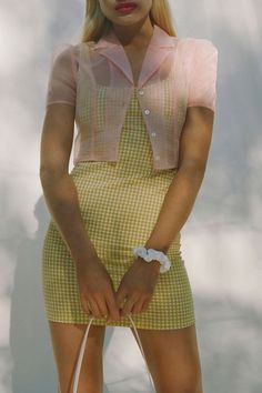 Look 80s, Diy Vetement, Look Retro, Gingham Dress, 가을 패션, 2000s Fashion, Mode Inspiration, Looks Vintage