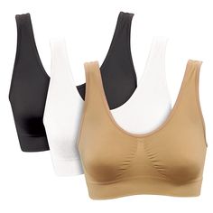 PRICES MAY VARY. Perfect bra to keep you cool on hot summer days Padded inserts give them a nice feminine shape The wide straps won't dig into your skin Very comfortable and supportive Genie Bra three pack Color Celeste, Yoga Iyengar, Comfy Bra, Yoga Journal, Bra Brands, Comfortable Bras, Vinyasa Yoga, Pilates Reformer, Plus Size Bra