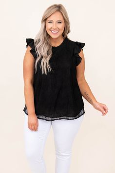 Tolerate It Top, Black – Chic Soul Layering Sleeveless Blouse In Any Color, Layering Sleeveless Blouse, Sleeveless Blouse Tops For Layering, Solid Sleeveless Blouse For Layering, Sleeveless Blouse For Layering, Chic Solid Sleeveless Blouse, Sleeveless Blouse For Day Out, Sleeveless Lace Blouse For Day Out, Lace Sleeveless Blouse For Day Out